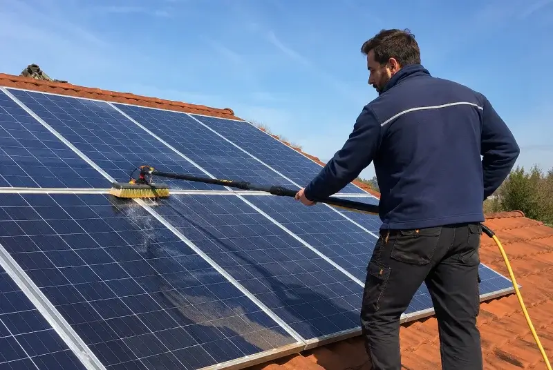 Nettoyage et entretien de panneaux solaires à Rothau